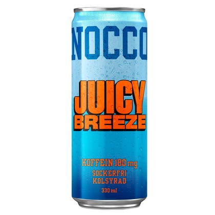 Energidryck Nocco Juicy Breeze 33 cl inkl. pant