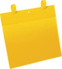 Plastficka A4L med fästband gul 50 st/fp