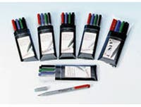 Märkpenna Faber Castell Superfine permanent 4 st/fp