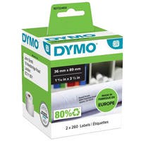 Etikett Dymo 89 x 36 mm 2x 260 st/fp