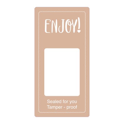 Etikett Enjoy / Have a nice day! 50 x 100 mm 500 st/fp