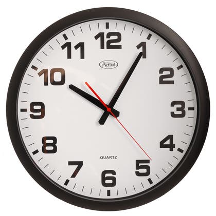 Väggklocka Ø 40 cm Svart