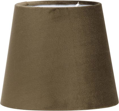 Lampskärm Sammet Mia Brun 17 cm