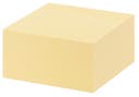 Notiskub 76x76mm gul