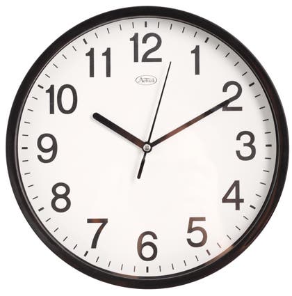 Väggklocka Ø 22,5 cm Svart