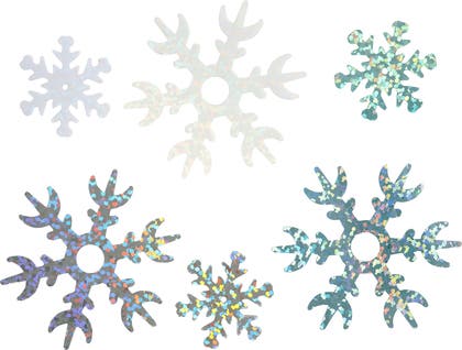 Paljetter Snöflinga mix 30g